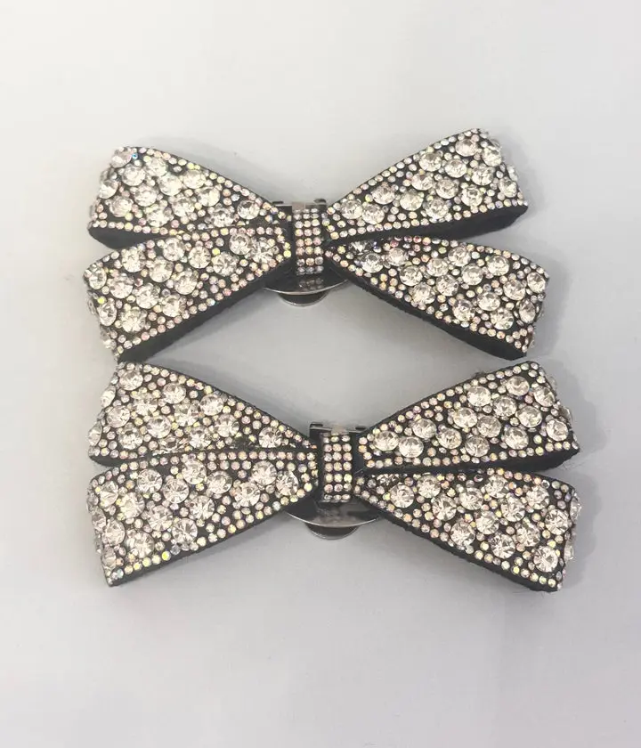 Elegant Rhinestone Shoe Charms | Removable Clip-On Shoe Accessories