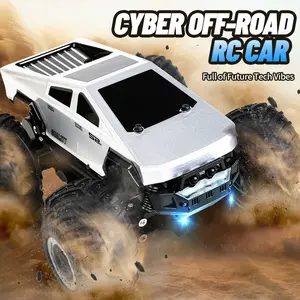 1:24 2.4 GHz Cybertruck Remote Control Car, Realistic Design Electric RC Toy with Drift, Lights, Ideal for Kids 5-12, Perfect Birthday Gift for Boys 5-8, Toys