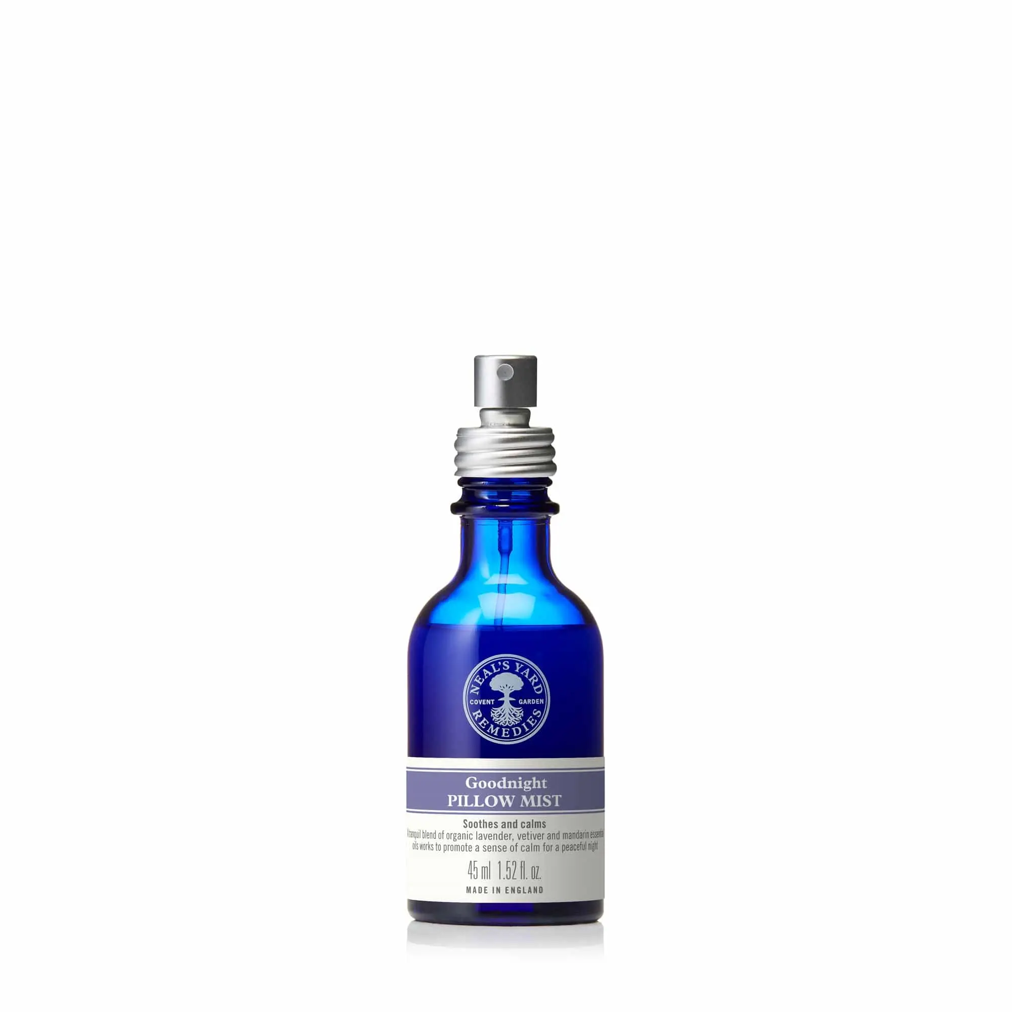 Neal's Yard Remedies Goodnight Pillow Mist, Lavender Sleep Spray for Pillow, Aromatherapy Essential Oil Bedtime Mist with Organic Lavender Vetiver Mandarin, Natural Sleep Aid Spray, Vegan Cruelty-Free, 1.52 fl oz, Health, Wellness