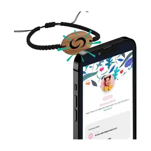 Contact Co. Smart Tap-to-Share Wooden WearableBracelet