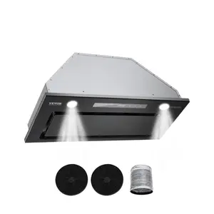 VEVOR Range Hood Insert, TikTokShopBlackFriday, 30 Inch Built-in Kitchen Vent Hood, 800CFM Stainless Steel Stove Hood, with Gesture & Touch Control, LED Light, Baffle Filters, 4-Speed Exhaust Fan, Ducted/Ductless Convertible