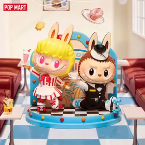 POP MART THE MONSTERS Cafeteria Figurine, Labubu Collectible Toy