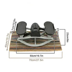 Rock Stepper Side to Side Portable Lateral Rocking Stepper with Digital Display and Non-Slip Mat Mini Steppers for Exercise at Home
