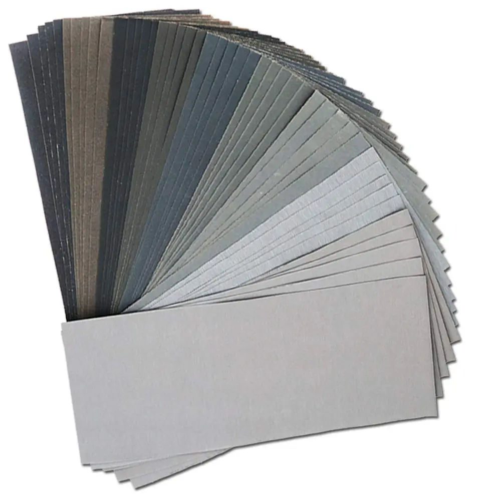45Pcs Wet Dry Sandpaper, 400/600/ 800/1000/ 1200/1500/ 2000/2500/ 3000 Grit Assorted Sanding Sheets for Automotive Polishing, Metal Sanding, Wood Furniture Finishing, 9 x 3.6 Inch