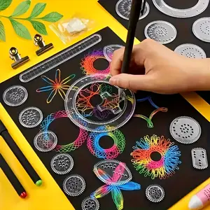 22 piece Educational Kaleidoscope Toy set - Fun variety magic ruler for creative painting, ideal birthday and Christmas gifts, perfect student stationery rewards, toys