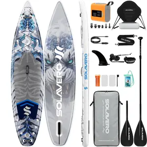 Inflatable Stand Up Paddle Board, 12'5"×33" Extra Large SUP with Seat Premium Accessories, Anti-Slip EVA Deck for Youth & Adults 600lb Capacity Adventure Paddleboard for Lake, River, Ocean summerwins