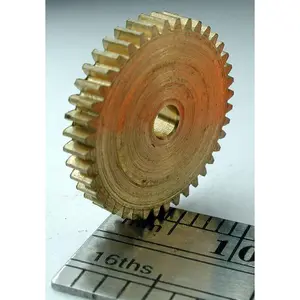Northwest Short Line 14040-6 Reverse Worm Gear - Brass 3/32" Bore (.0937") -- 40 Teeth, 0.583 Outside Diameter, All Scales