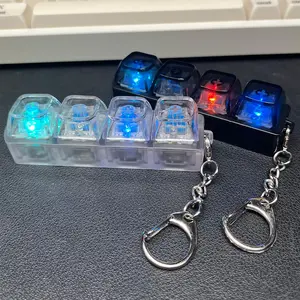Fingertip Toy LED Keyboard Keychain Stress Relief Tool,mess toys， Fun Pendant for Boys Girls Adults Children, Anxious Kids Gift, Valentine's Day Present