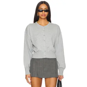 Lovers and Friends Kehlani Knit Cardigan in Heather Grey