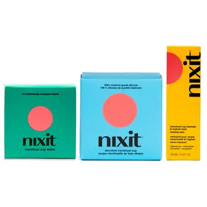 Nixit Cycle Essentials Bundle - Silicone Menstrual Disc, Wash & Wipes