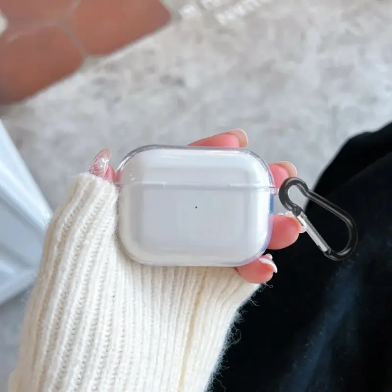 For Apple for Airpods Pro2/3  Airpods 4/3/2/1 Earphone Case Transparent  Anti-drop case