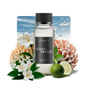 Scentiment Ocean Breeze Fragrance Oil - Musk & Amber Scented with Bergamot, Lemon, Jasmine, and Marine Notes - Aromatic Vacation Experience