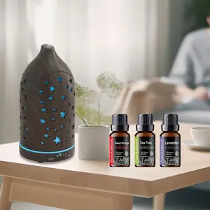 Star Hollow Diffuser, Auto Shutoff, 7 Color Options, Quiet Ultrasonic Aromatherapy for Bedroom, Office