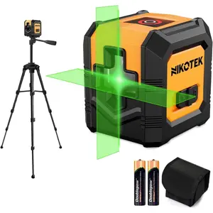 100 Feet Self-Leveling Green Beam Horizontal and Vertical-Line for Home Decoration, Battery Included (NK01G With 47 inch Tripod)
