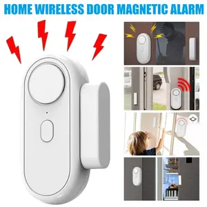 120db Window Alarm System, 6 Modes Security Alert & Doorbell Sound, Magnetic Sensor, Wireless Home Safety Device, Easy Install, Child Protection, Window Alarms For Home Security