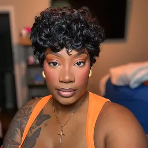 1-Year Warranty Wavytalk Throw On & Go Pixie Cut Wig Straight & Curly 100% Human Hair Silicone Grip Tabs Ultra Comfort Cotton Cap Hair Loss Friendly #tiktokshopmemorialday