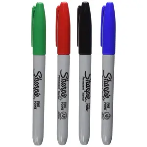 Sharpie  Sharpie Permanent Markers, Fine Point, Assorted Colors