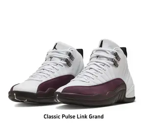 White Burgundy Brown Color Block Leather High Top Basketball Sneakers Men Daily Street Athletic Shoes