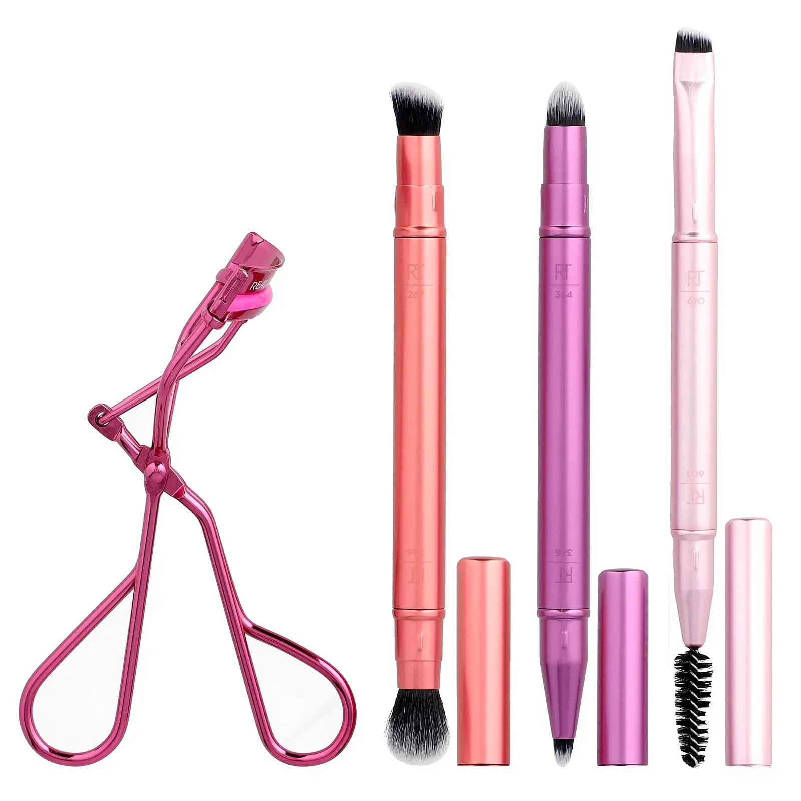 Real Techniques Double Time Brush + Lash Set, 4 Piece Set