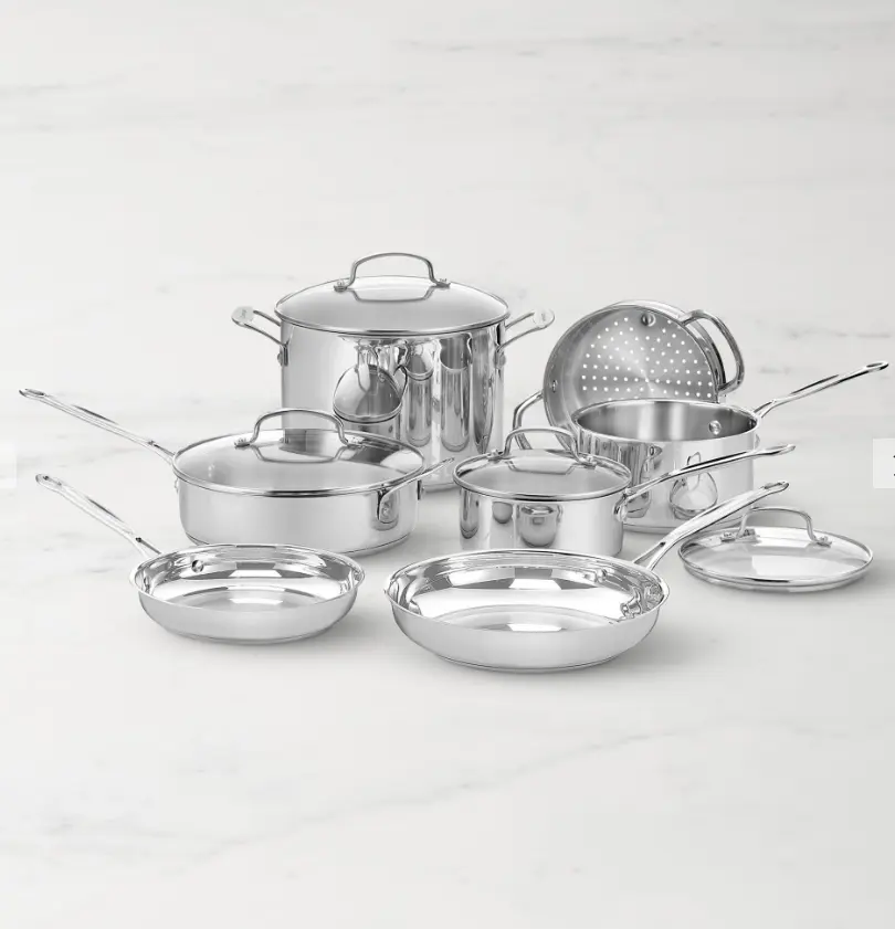 Cuisinart Chef's Classic Stainless Steel 11-Piece Cookware Set