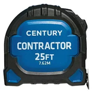 Century Drill & Tool  25 ft. Contractor Series Measuring Tape