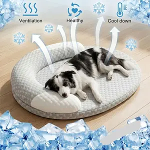 Orthopedic Cooling Dog Bed, Breathable Summer Pet Bed, Soft Washable Dog Mattress, Non-Slip Pet Pad for Small Medium Large Dogs Cats