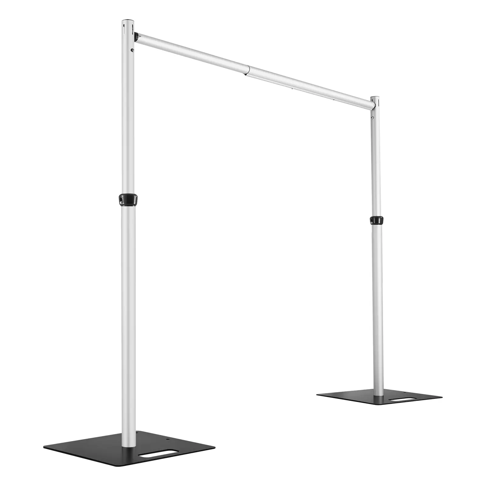 Hecis Heavy-Duty Adjustable Tool-Free Pipe and Drape Stand Set, 14x14ft Industrial Steel-Aluminium Lightweight Quick-Install Set for Wedding, Business Event Decor, Tool-Free Set