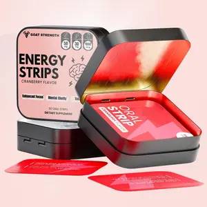 Goat Strength Energy Strips – Fast-Acting Caffeine, L-Theanine & B12 for Focus, Clarity & Endurance