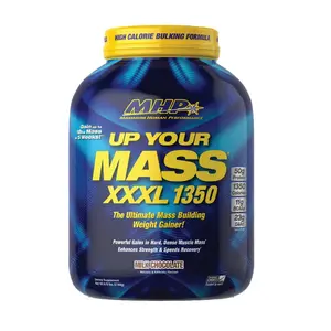 MHP Up Your Mass XXXL 1350 – High-Calorie Gainer w/50g Protein & 11g BCAAs, 6lb