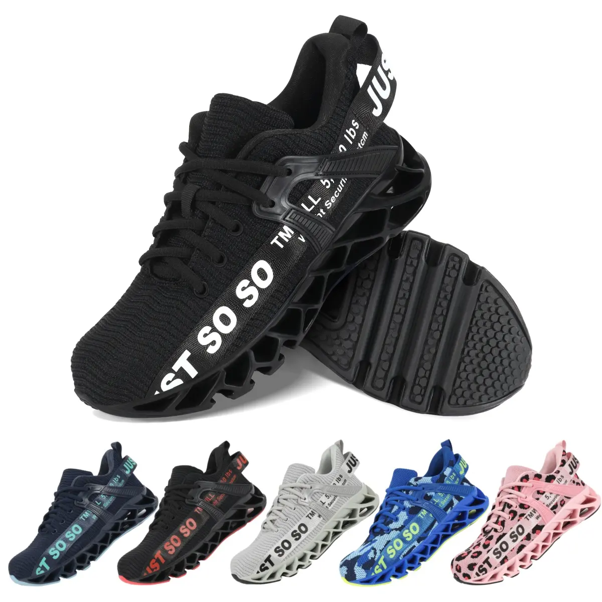 Men's Steel Toe Work Sneakers, Athletic Breathable Mesh Safety Shoes, Lightweight Puncture-Proof Footwear with Slip-On Design and Blade Sole, Athletic Running Shoes