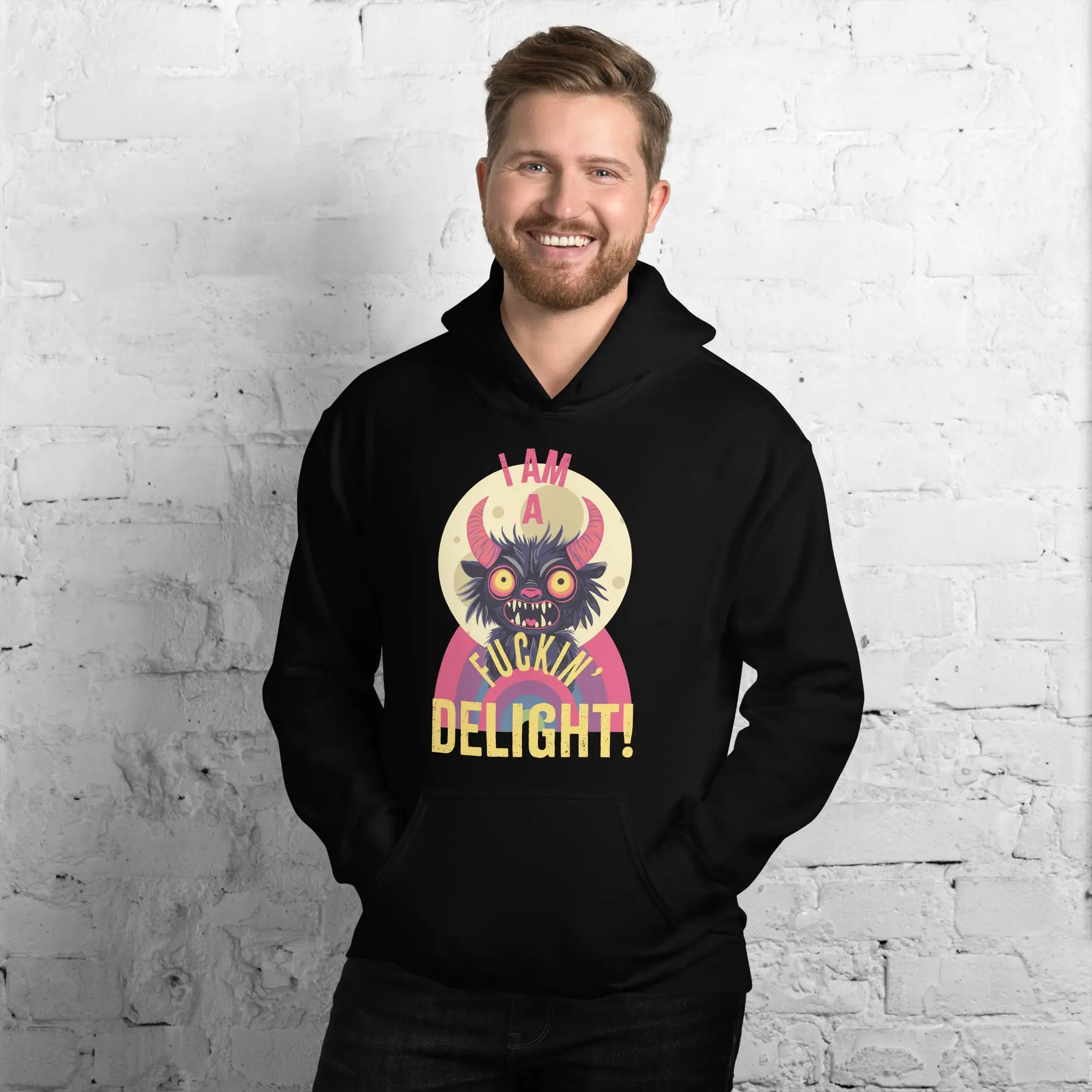 I Am a F*cking Delight | Cute Monster Hoodie