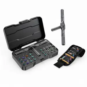 24 in 1 Magnetic Screwdriver Set Precision Screwdriver Mini Removable self-assembly Magnetic DIY Precision Tool kit for Furniture, Computer, Laptop,PC and Bicycle