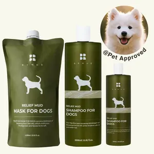 [Official Shop] Muddy Paws bundle– K-Mud Luxury Dog Mask & Shampoo Set for Gentle Pet Skin Care, grooming, Pet Care, Sensitive, Spa, Bath, Grooming Poodle Calming