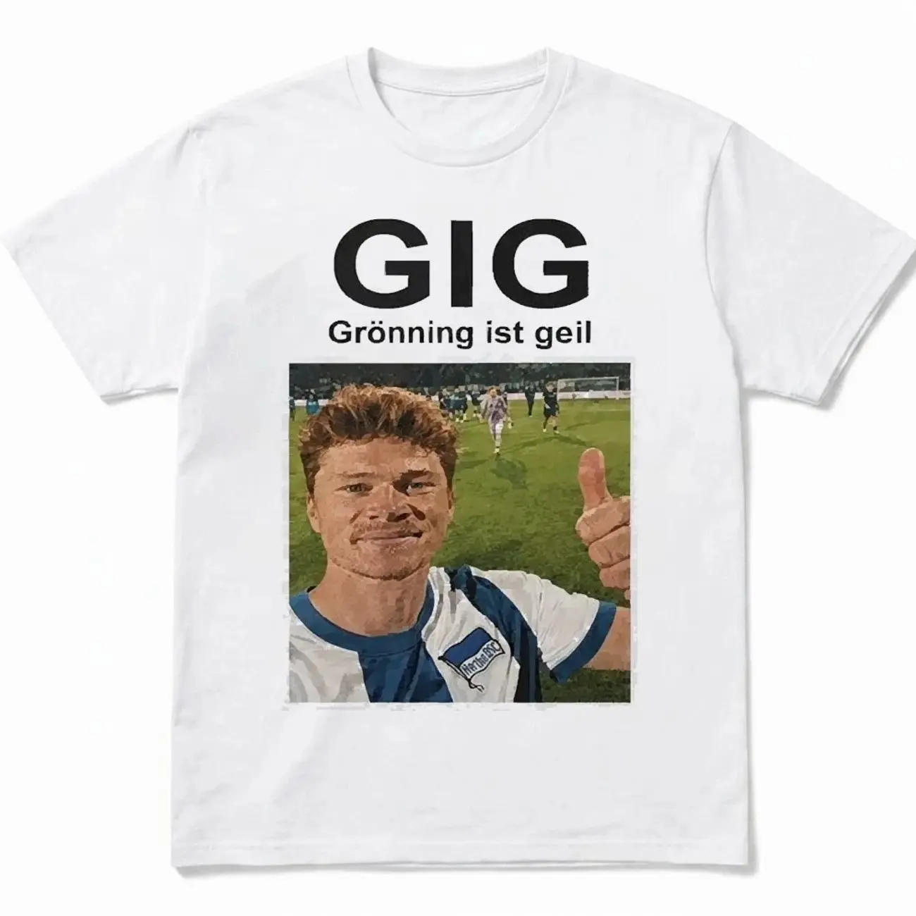 GIG Gronning Hertha BSC Fan Shirt, Unisex Men & Women, Trendy Streatwear Gift, Cotton Womenswear