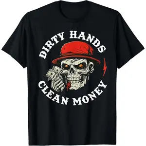 Mechanic Dirty Hands Clean Car Money Automotive Men Women T-Shirt
