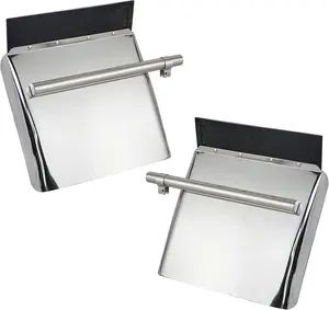 Quarter Fender 24"x24" For Semi Truck Stainless Steel Freightliner Volvo VNL Set (1 pair)