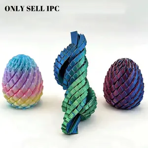1pc Dragon Scale Egg Fidget – Twisty Articulated Stress Toy, Hypnotic Spiral Desk Fidget, Sensory Focus Toy, 2026 New 3D-Printed Toys—Gifts Perfect for Holidays and Parties