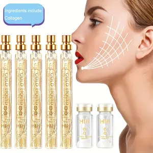 Silk Protein Thread Lifting Set, Silk Peptide Intensive Lifting Ampoule, Absorbable Collagen Thread for Face Lift, for All Skin Types