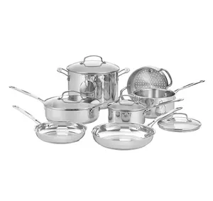 Cook Like a Pro with Cuisinart Chef's Classic 11-pc. Stainless Steel Cookware Set!