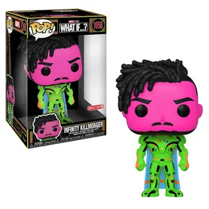 Funko Pop! Infinity Killmonger 10-Inch, Blacklight, What If...? 1058 - Target Exclusive Vinyl Figure