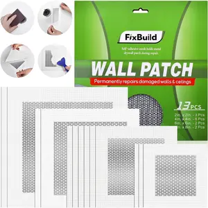 Drywall Repair Kit 13 Piece Aluminum Wall Repair Patch Kit 2/4/6/8 inch Aluminum Drywall Patch Quick Fix Plaster