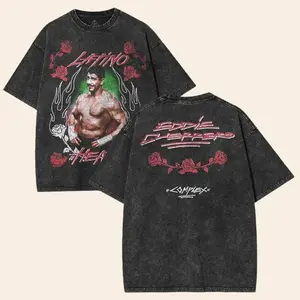 VINTAGE TEE WWE EDDIE GUERERRO LATINO HEAT TEE BLACK, Wrestler Shirt, WWE Shirt, Tee, Unisex T-Shirt, men gifts Menswear Underwear graphic Top Seamless graphic  tee graphic  hoodies wash classic cotton fan oversized casual wrestling shirt wwe fan