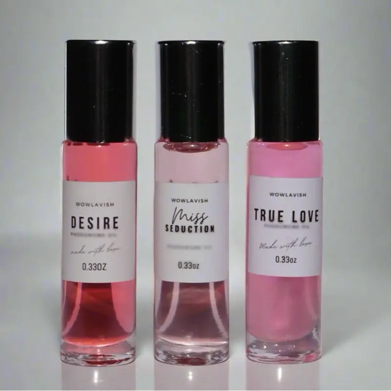 ATTRACTION ROLL-ON OIL TRIO- TRUE LOVE, DESIRE, MISS SEDUCTION  BY WOWLAVISH