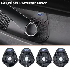 4pcs Car Windshield Wiper Hole Covers, Dustproof Wiper Protectors for Ford Full Range Models, Automotive Decoration Accessories