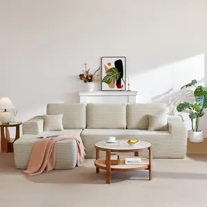 [Bellemave]105" Cloud Sectional Couch with L-Shape Chaise,Modern Modular Sofa with Deep Seat, Upholstered Couches for Living Room Bedroom,No Assembly Required