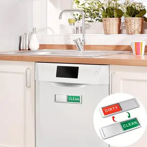 Durable Dishwasher Magnet with Easy Push-Button Clean Dirty Indicator, Simplifies Kitchen Duties, Enhances Decor, Essential Kitchen Accessory