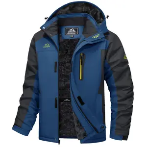 MAGCOMSEN Men's Winter Ski Jacket Waterproof Snow Coats Snowboard Fleece Lining Jacket Warm Parka with Hooded Outdoorfun FallFreshness