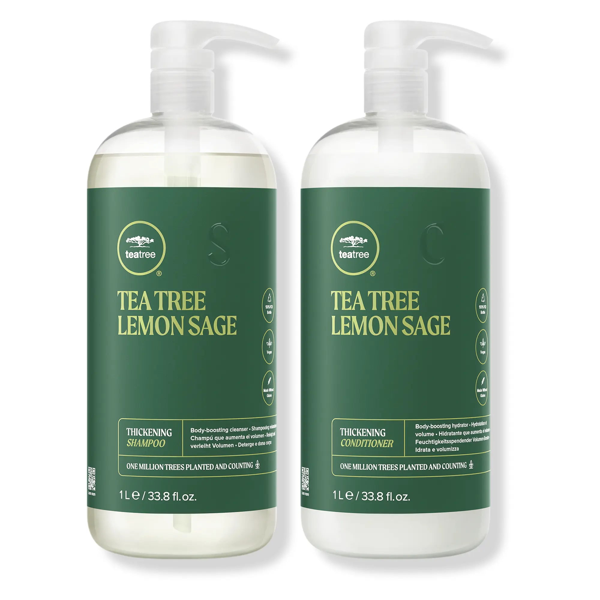 Paul Mitchell Tea Tree Lemon Sage Shampoo and Conditioner - Duo Liter Paul Mitchell Tea Tree Lemon Sage Shampoo and Conditioner - Duo Liter
