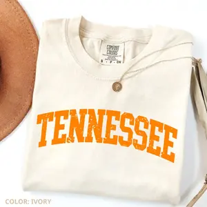 Comfort Colors Vintage Tennessee Shirt, Vintage Football T-Shirt, Sports Tee, Game Day Apparel, Women Favorite Top, For Woman