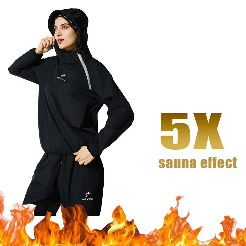 Sauna Suit for Women Sweat Sauna Jacket Pant Gym Workout Sweat Suits